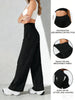 High Waist Yoga Pants for Women Tummy Control Leggings Stretchy Soft Workout Wide Leg Pants Comfortable Casual Pants