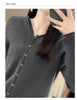 100% Merino Wool Sweater Cardigan Women Korean Coat Solid Color Top Spring/Autumn/Winter Women Hooded Cardigan
