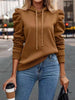 Autumn Gothic Style Casual Long-Sleeved Hooded Short Sweater Jacket Women Zipper Sports Hoodies Y2K Sweatshirt