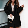 Autumn and Winter Women's Sweaters Coats Long-sleeved Collared Women's Fleece Top Clothing