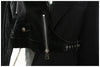 Deconstruction Irregular PU Leather Spliced Blazer Women's Lapel Loose Strap Suit Jacket Autumn
