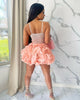 Women Mesh Diamonds Rhinestones Cake Style Big Swing Strap Bodycon Midi Dress Sexy Party Even Dresses Vestidos