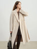 Stylish Women's Petite Wool Overcoat with Suit Lapel Winter 100% Wool Coats Suit Collar Long Winter Coat