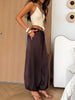 Solid Drapey Satin Loose Harem Pants Women Casual Elastic Waist Drawstring Design Long Pant Lady Commute Versatile Wear