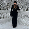 Elegant Solid Women Long Coat Single Breasted Turn-down Collar Loose Full Sleeve Lady Coats Spring Lady Street Outwears
