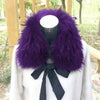 Raccoon Fur Collar Women Winter Coat Hood Decor Furry Fur Collar Warm Coat Shawl Natural Raccoon Fur Scarf Neck Warmer