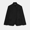 Women's Suit Jackets Autumn Loose Long Sleeve Stand Collar Single Button Coat Casual Chic Female Office Lady Outerwear Tops