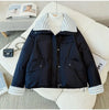 Down Cotton Jacket Women's Short Lamb Wool Loose Cotton Jacket Winter Korean Version Thick Bread Jacket Lemon Yellow