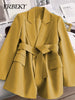 Elegant Blazer Woman Spring Solid Color Tie Suit Jacket Temperament Korean Version of The Casual Suit Woman Clothing