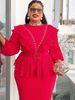 Elegant African Dresses For Women Autumn Outfits Wedding Party Long Dress Plus Size Evening Gown Ladies Clothing