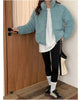 Women Parkas Turtleneck Full Sleeve Thick Coats Short Coat Solid Zipper Spliced Jackets Pocket Casual Elegant Lady Winter