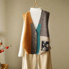 Spring and Autumn loose design vest, vest, women's outerwear, camisole, retro knit vest, cardigan, woolen sweater