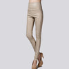 Autumn Women Velvet PU Leather Pants Elastic Stretch Faux Skinny Leather Pencil Pants Y2K Female Sexy Lady Trousers