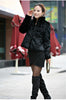 Autumn Winter Real Genuine Rabbit Fur Coat Women Full Pelt Real Rabbit Fur Jacket Fur Mandarin Collar Overcoats