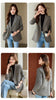 Women Blazer Ladies Grey Coffee Long Sleeve Female Casual Jacket For Autumn Winter Double-Breasted Suit Female Outerwea