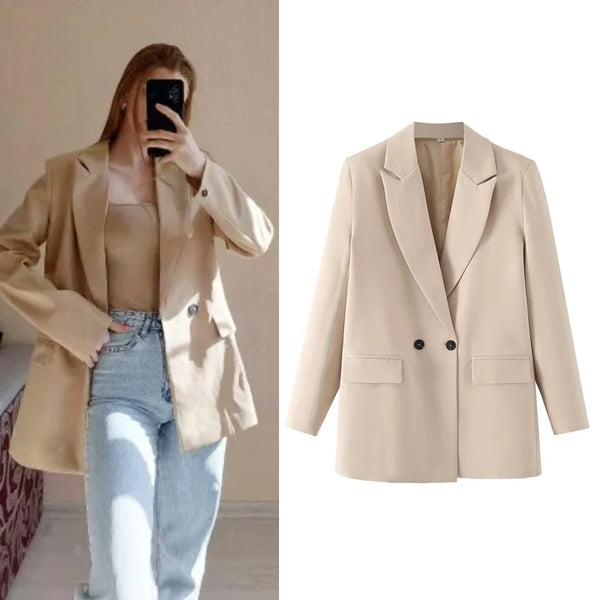 Blazer Woman Black Beige Khaki Blue Green Gray Women coat Office Wear Women's Blazers Jacket Outerwears