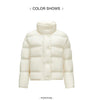 Down Jacket Women Winter Puffer Down Fill Goose Down Waterproof Oil-proof Stain-proof Stand Collar Coat Women