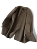 Handmade 90%Wool Women Plaid Blazer Coat Elegant Chic Wool Blend Khaki Blue Winter Coats