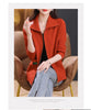 Knitted Cardigan Jacket Women Sweater Autumn Winter Lapel Zipper Sweater Jacket Loose Solid Outerwear Female Sweatshirt Tops