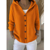 Women Autumn Winter Knitted Sweaters Cardigans Coats Long Sleeve Hooded Knitwear Outerwear Jackets