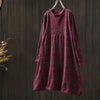 Japanese Vintage Mori Girl Floral Printed Knitted Sweater Pullover Dress Women Autumn O-Neck Long Sleeve Casual Loose Dresses
