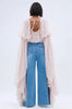 Square Neck Flowy Tunic Blouse Batwing Long Ruffle Maxi Cape Sleeve Loose Chiffon Blouse Women Boho Casual Elegant Flowy Shirt