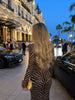 Deep V Neck Stripe Prints Skinny Autum Women Dresses Long Sleeve Hip Wrap Outfits Female Bodycon Party Chic