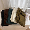Retro High Waist Corduroy Pants Women Spring Fall Straight Causal Full Length Trousers Korean Baggy Black Pants