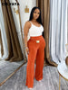Women High Waist Wide Leg Pants Streetwear Casual Active Trousers