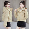 Winter Korean Hooded Bread Jacket Women Parkas Casual Thicke Warm Down Cotton Padded Short Jacket Female Outerwear