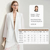 Women's Coat Autumn Autumn Turned Over Collar Color-block Spliced Fabric Casual Loose Blazers For Woman 12641083