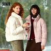 Down Jacket Women Winter Puffer Down Fill Goose Down Waterproof Oil-proof Stain-proof Stand Collar Coat Women