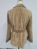 Casual Brown Velvet Blazer for Women Winter Thickened Long Sleeve Lapel Jacket Stylish Versatile Outerwear
