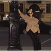 Solid Single Breasted Suede Short Jacket Women Full Sleeve Buckle Lapel Slim Shoulder Pad Coat Lady High Street Wear