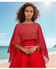 Women's Ladies Wedding Capes Chiffon Jacket Wraps Shrug Bridal Bolero Long Shawl and Wraps Evening Wedding Cover Up