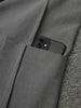 Gray 3 Piece Set Women's Lapel Blazer Short Vest High Waist Drawstring Wide Leg Pants Suit Autumn