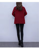 High End Women's Solid Woolen Coat Autumn Winter Middle Aged Mother Wool Trench Outwear Large Size Mother Warm Blend Jacket 4XL