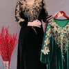 Middle Aged And Elderly Women's Clothing Spring Autumn Styles Noble And Stylish Velvet Dresses Dresses With Enlarged Sizes