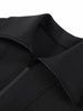 Stand Collar Side Placket Suit Jacket Women Elegant Long Sleeve Button Pocket Loose Coats Spring Chic Office Lady Outerwears