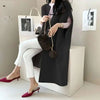 Spring Winter Woolen Women Coat Solid Elegant Vintage Thick Korean Batwing Style Chaqueta Mujer 2R8845