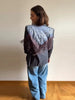 Western Fringe Blazer For Women Lapel Print Back Patchwork Loose Mid‑Length Coat Autumn Casual Street Cowgirl Lady Outerwear