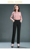 Spring and Autumn Khaki High Waist Straight Baggy Pants Women, Navy Middle-aged Mom Stretch Casual Trousers,Plus Size M-8XL