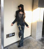 2000s Japanese Jeans Pants Women Low Waist Denim Pant Streetwear American Retro Y2k Trousers Jeans Slim E-girls Jeans