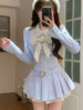 Autumn Preppy Style Sweet Elegant Women Dresses Striped Polka Dot Polo Collar Party Dress Y2k Korean Clothes