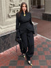 Women's Coats Mermaid Hem Single Breasted Suit Jacket Street Female Long Sleeve Waist Cinching Spring Blazer Lady Outerwears