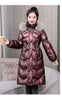 Winter Large Fur Collar Belt Thicken Down-cotton Jacket Women's Mid-length Coats Warm Slim Puffer Jacket Windbreaker Jacket