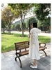 French Lazy Autumn Winter Hooded Double Faced Cashmere Coat Mid Length Real Fox Fur Collar Wool Warm Coat Women