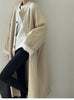 Lazy Loose Stand Up Collar Long Ttrench Coat For Women Spring Autumn Casual British Style Windbreaker Overcoat