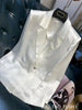Women's White Blazer Spring Autumn Outerwear Female One Button Top High-quality Triacetic Acid Small Suit Coat
