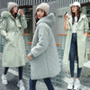 Winter Jacket Women's Parkas Thick Warm Fur Lining Long Parka Female Hooded Fleece Padded Coat Distachable Outwear 5XL